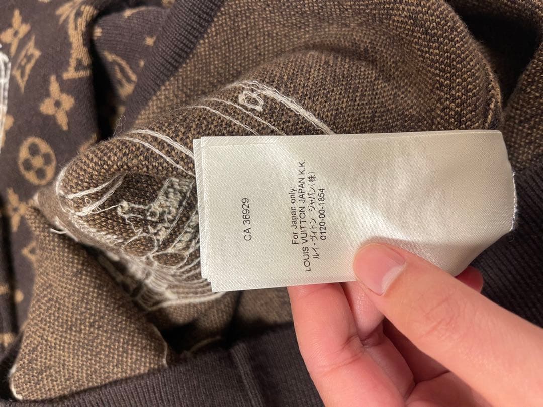 【⭐︎値下げ中】ルイヴィトン 刺繍 モノグラム クルーネック ニット 美品