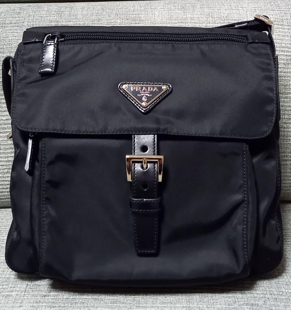 【美品】PRADA VELA ヴェラ BT8994 ショルダーバッグ 黒