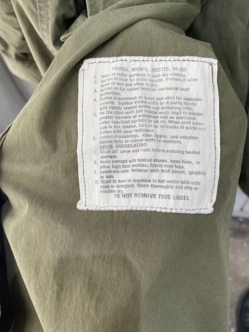 米軍 M-65 フィッシュテールパーカー フルセット 初期型WAIPER.inc