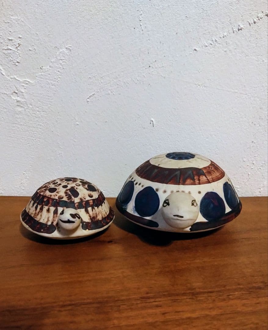 リサラーソン　カメ　亀　大小セット　かめの置物