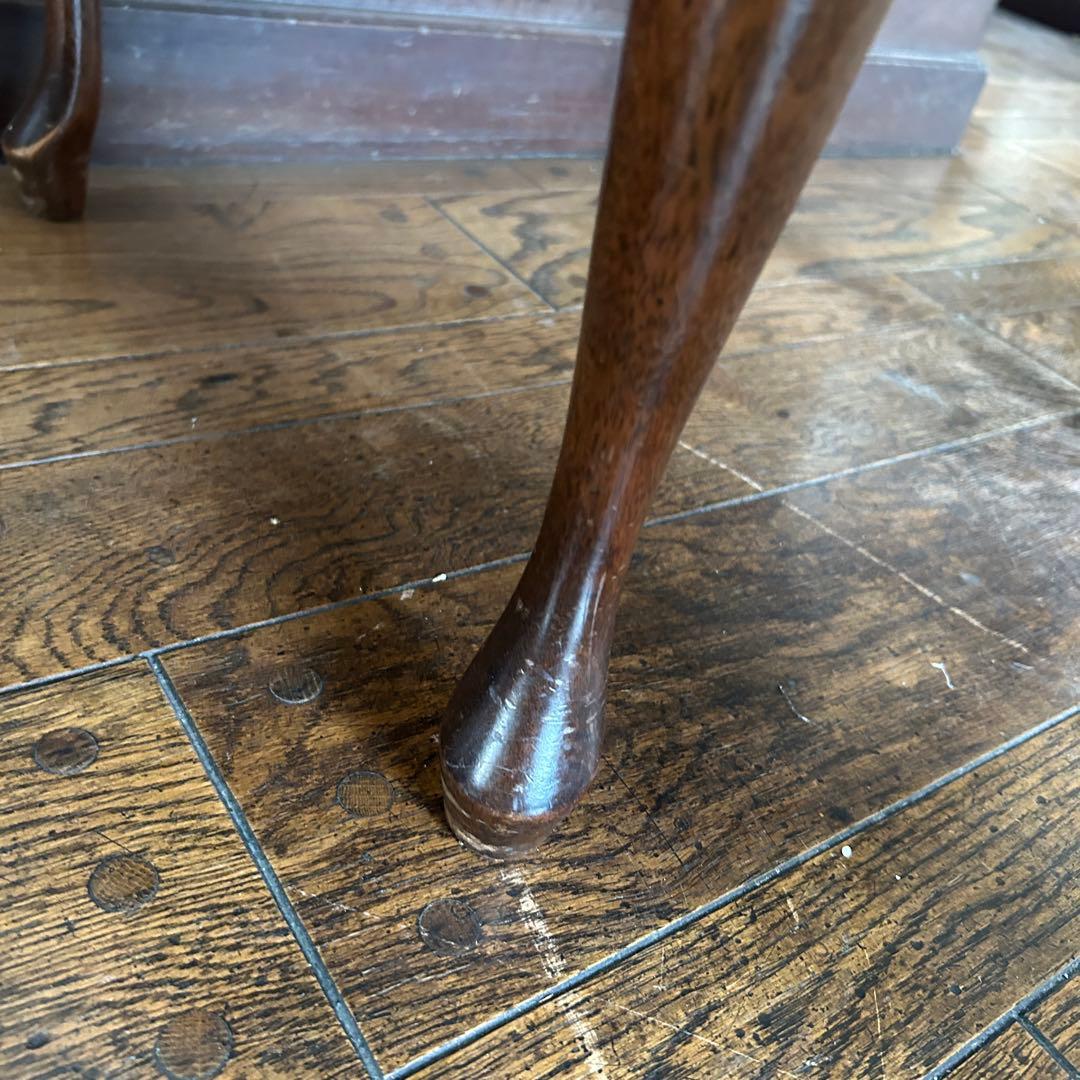 アンティーク 猫足 ベロアチェア/ベルベットチェア no.01