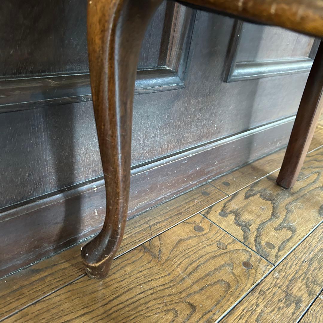 アンティーク 猫足 ベロアチェア/ベルベットチェア no.01