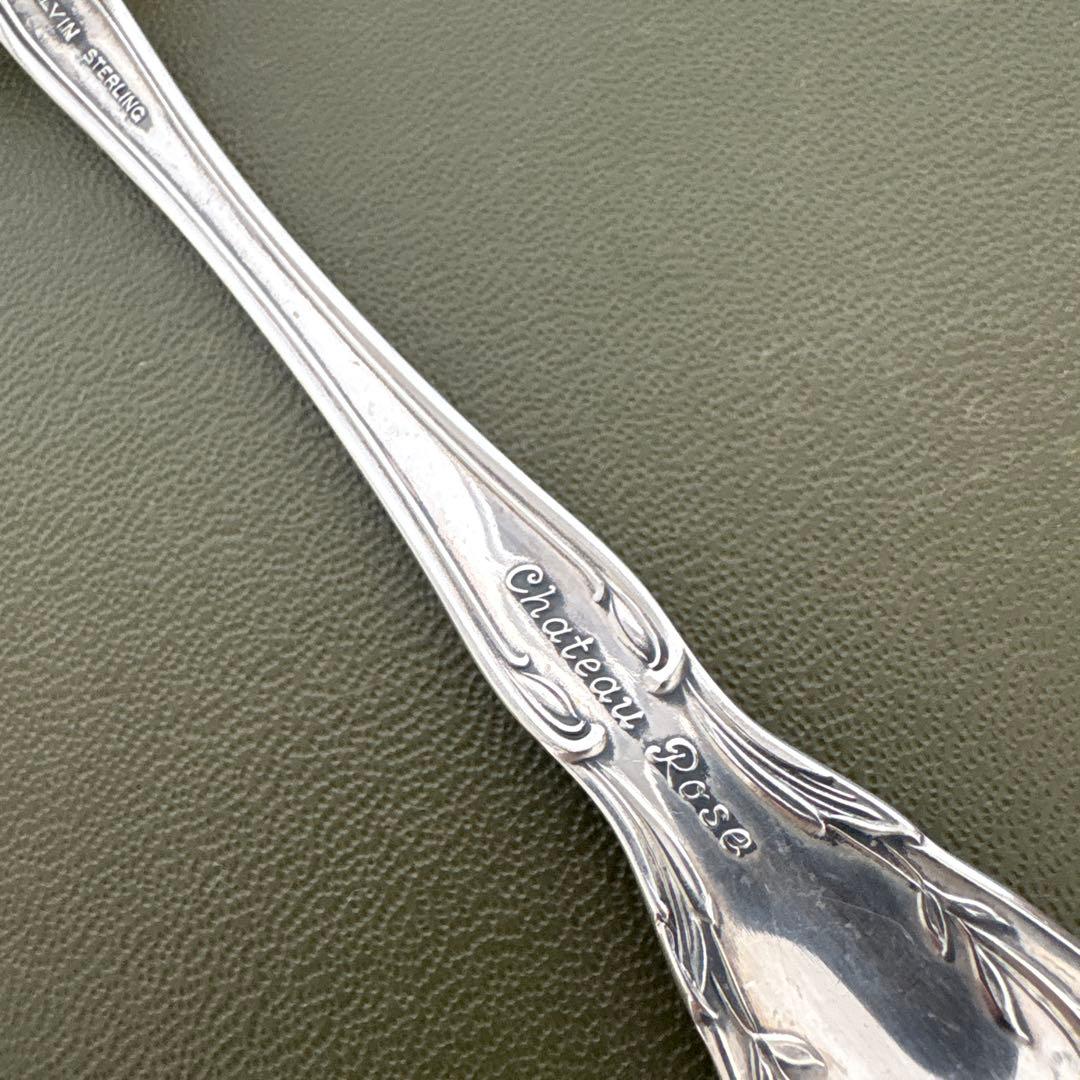 ビンテージ　ALVIN STERLINGフォーク　純銀　シャトーローズ　シルバー