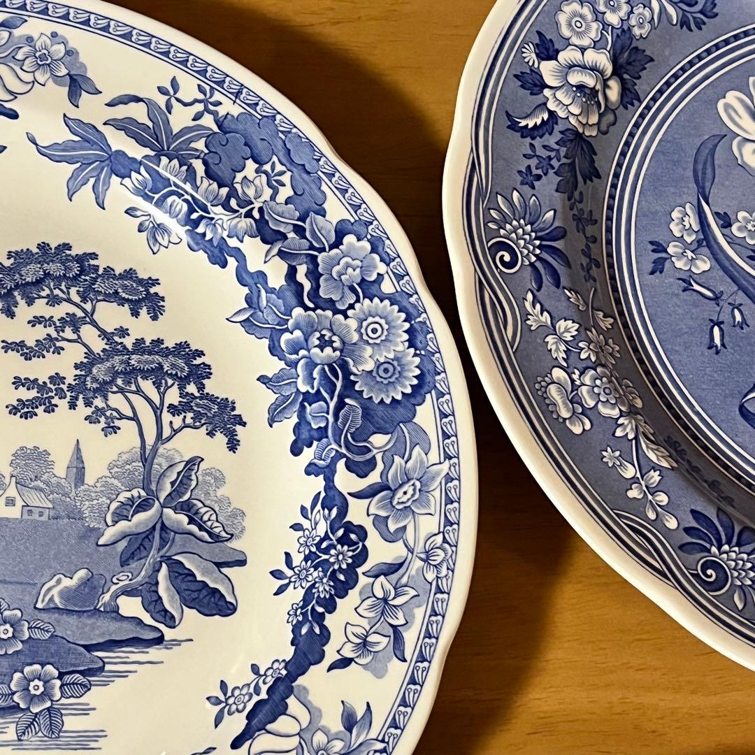 【美品】英国製　スポード ★ブルールームコレクション★プレート6枚