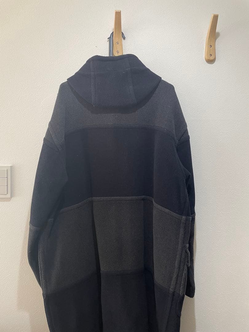 ウール混紡 フード付き ダッフルコート