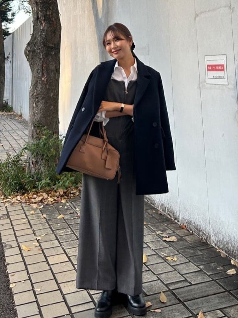 ルーニィ新品⭐️25年新作ジャコットウールジャケットコートsuper110‘s