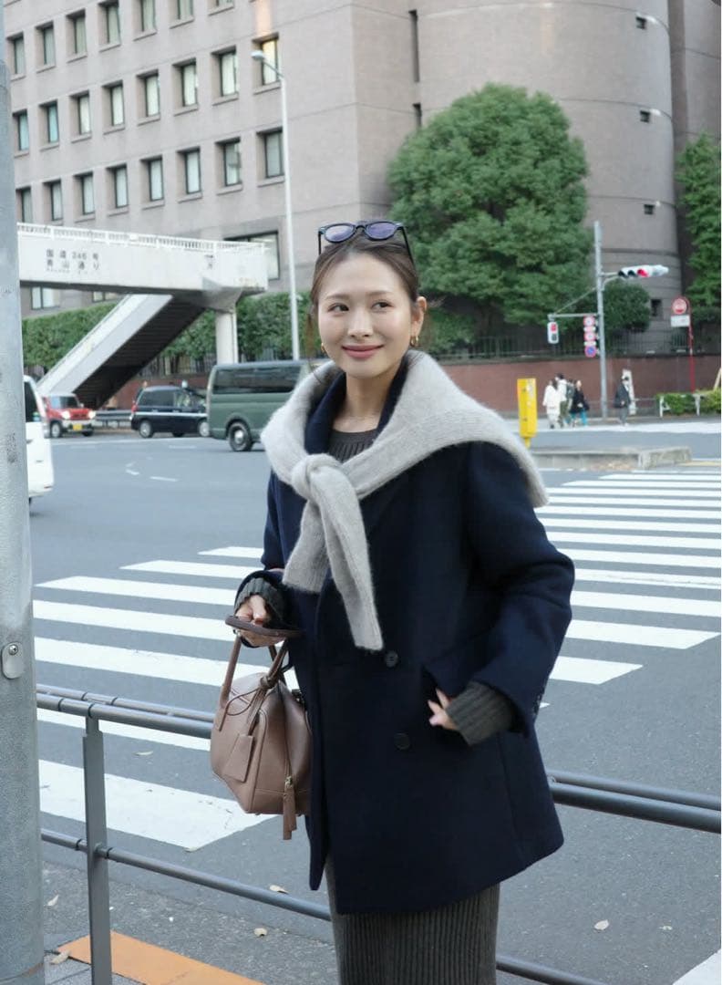 ルーニィ新品⭐️25年新作ジャコットウールジャケットコートsuper110‘s