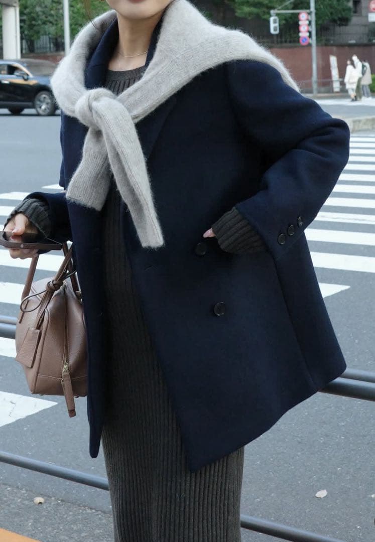 ルーニィ新品⭐️25年新作ジャコットウールジャケットコートsuper110‘s