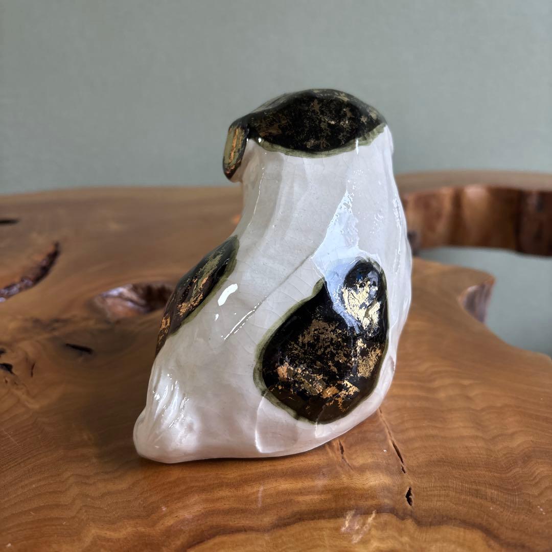 六兵衛窯 干支置物 「狗児」戌年 清水焼 陶芸 たち吉 共箱