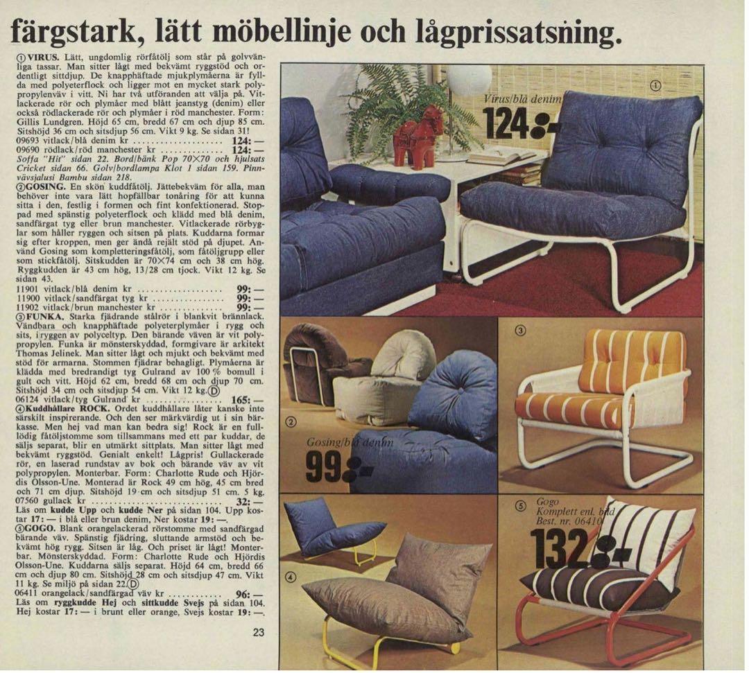 1人掛けソファ OLD IKEA \"VIRUS\"Sofa by GILLIS LUNDGREN