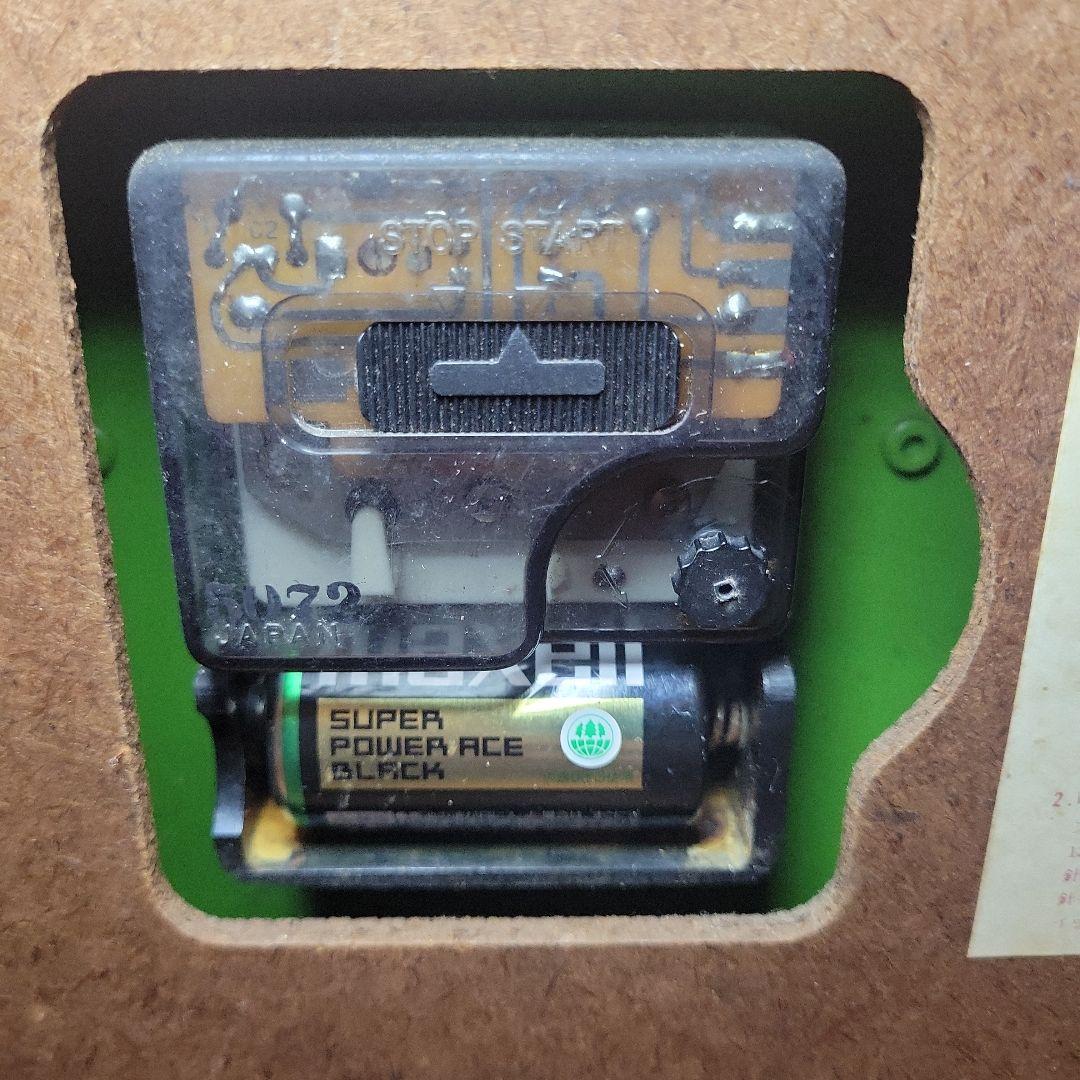 TOSHIBA 緑 八角形 クォーツ時計 昭和レト ヴィンテージ 東芝 掛け時計