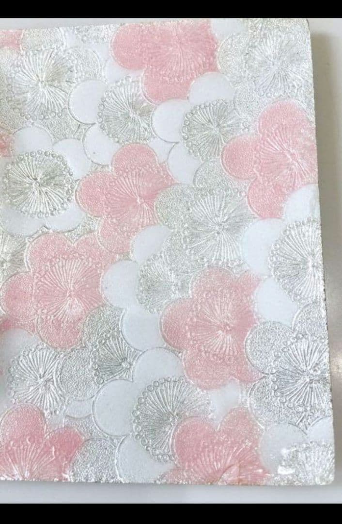 ★超希少伝統工芸品★ 七宝焼銘々皿 錦雲軒 稲葉 紅白梅柄角皿 3枚