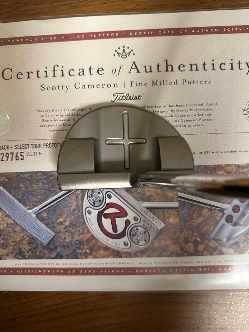 SCOTTY CAMERON(スコッティキャメロン)ツアー限定支給品証明書有