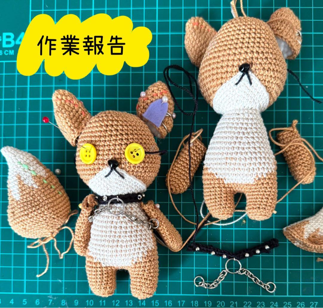 オーダー★あみぐるみ(3点)★インコ・キツネ