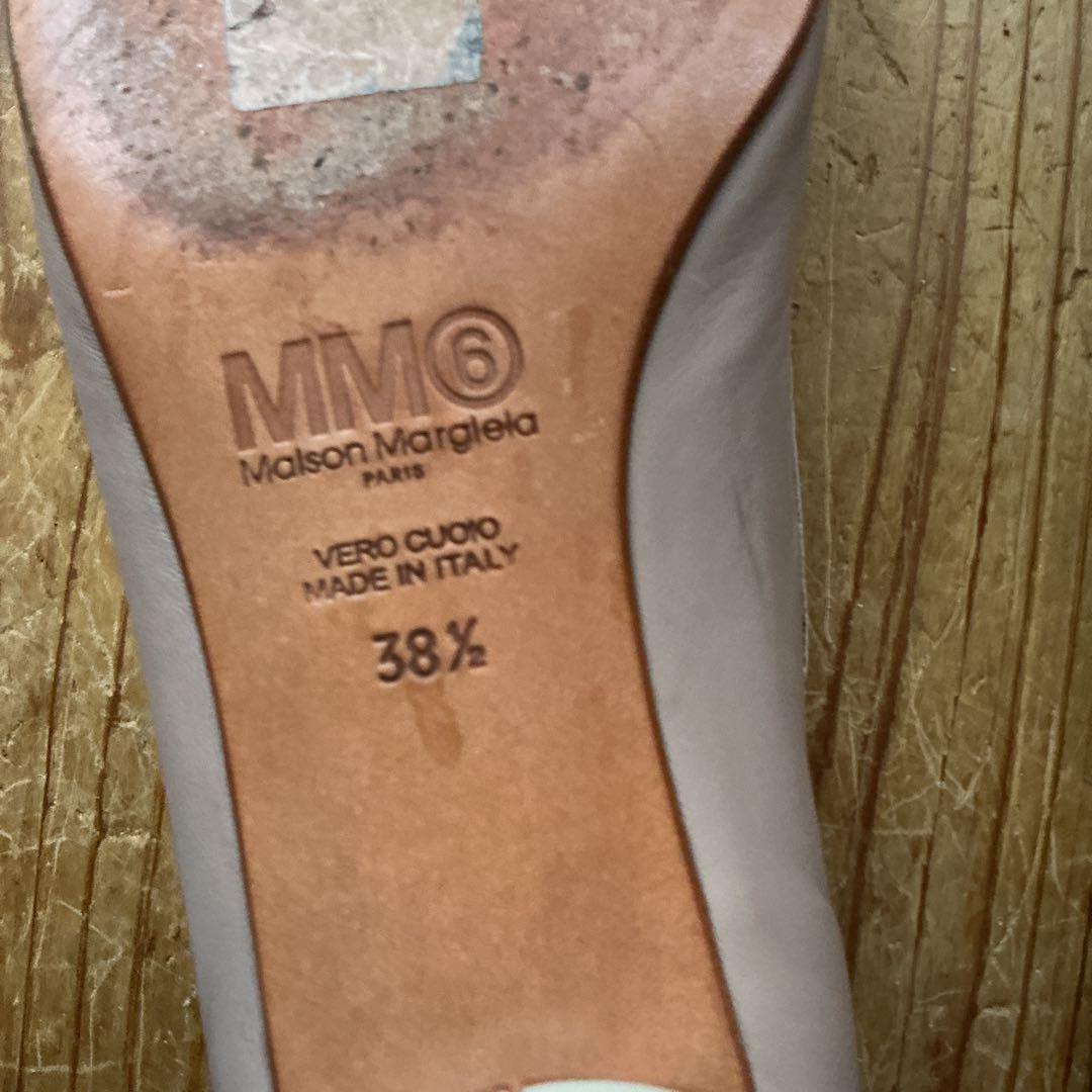 MM6 25cmリボンローヒールバレーシューズ