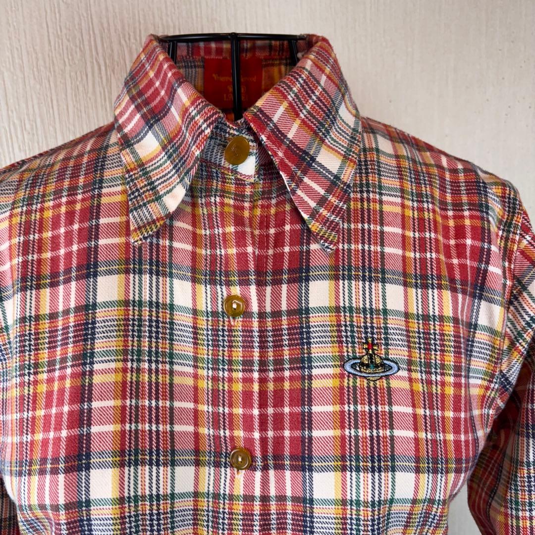 ★Vivienne Westwood RED LABEL★チェックシャツオーブ