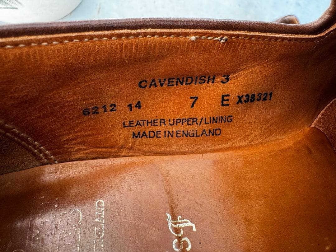 Crockett & Jones キャベンディッシュ３　UK7 BEAMS F