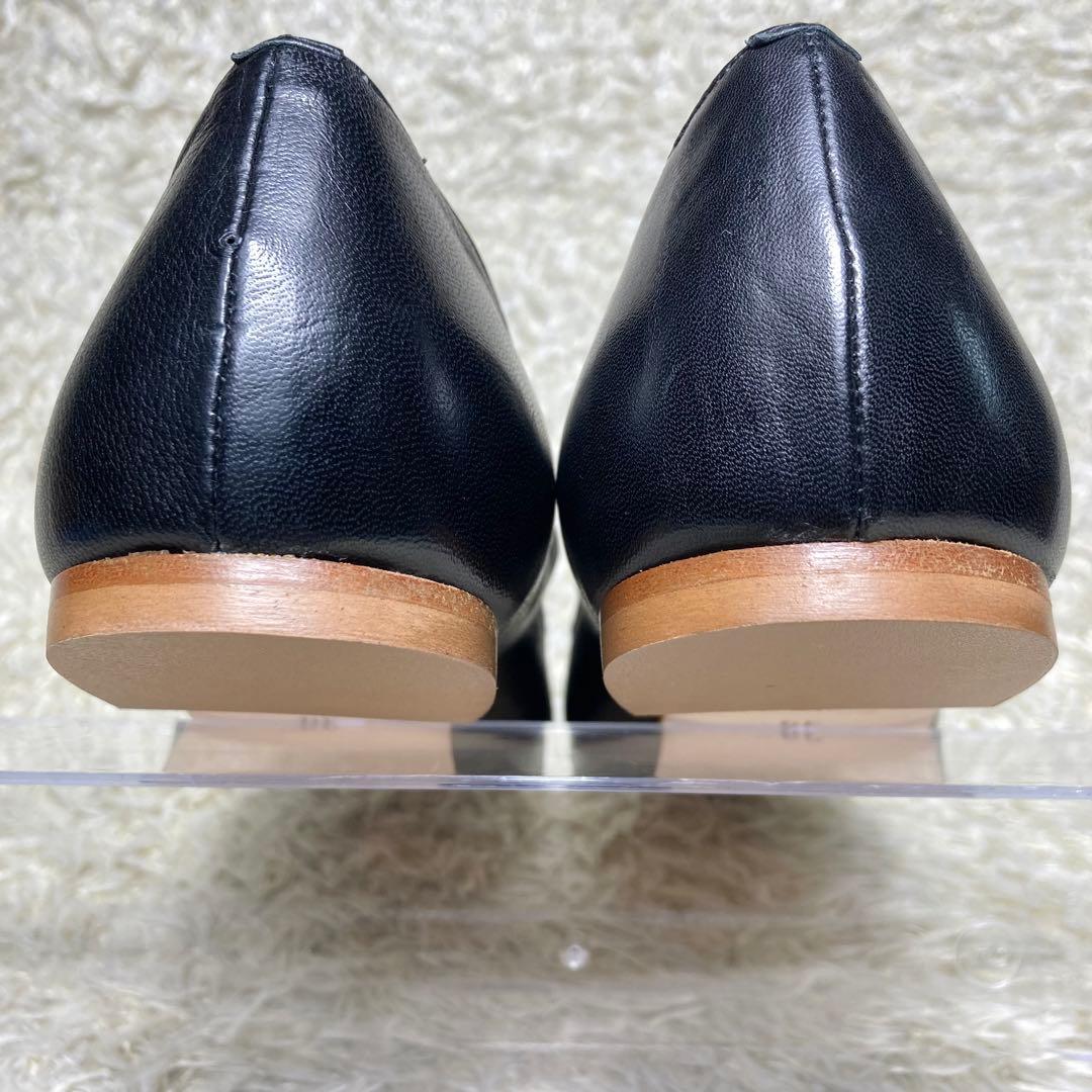 『未使用級』現行 ファビオルスコーニ フラットパンプス ブラック　レザー　39