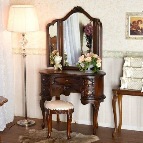 要問い合せ♥️ヨーロピアン♥️アンティーク調　ドレッサー　猫脚　ロココ調　2色