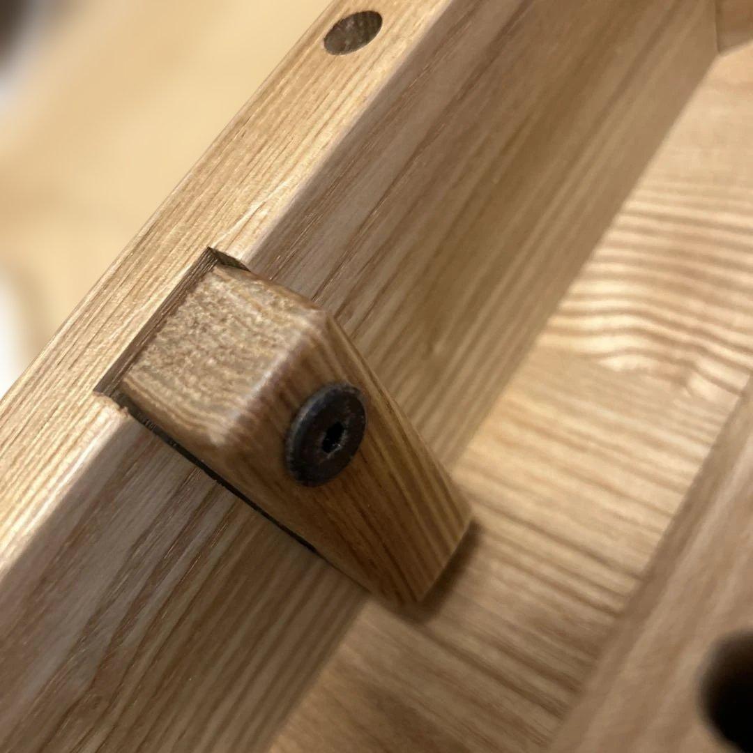 【極美品】無印良品 タモ材デスク 学習机 木製机 引き出し付