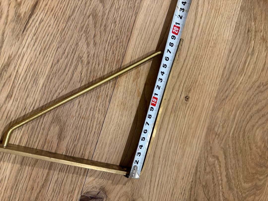 上手工作所　真鍮製 L字型ブラケット 4個セット