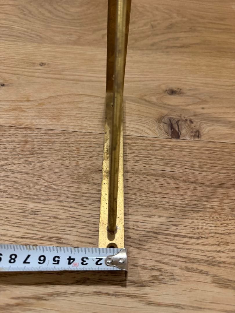 上手工作所　真鍮製 L字型ブラケット 4個セット