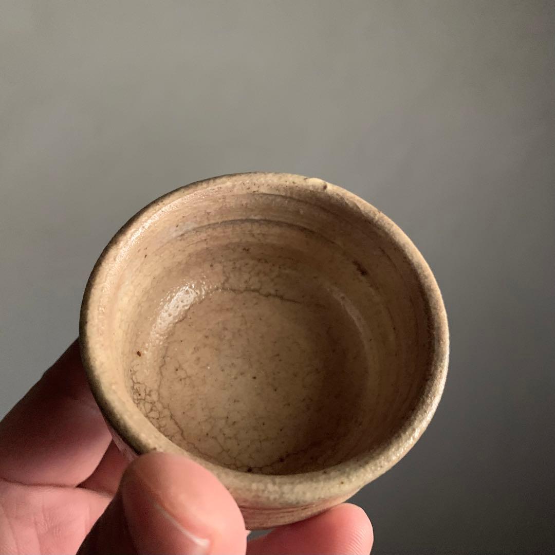 輪線文 桶盃 半筒盃 盃 ぐい呑み ちょこ 酒器 古美術 古道具 アンティーク
