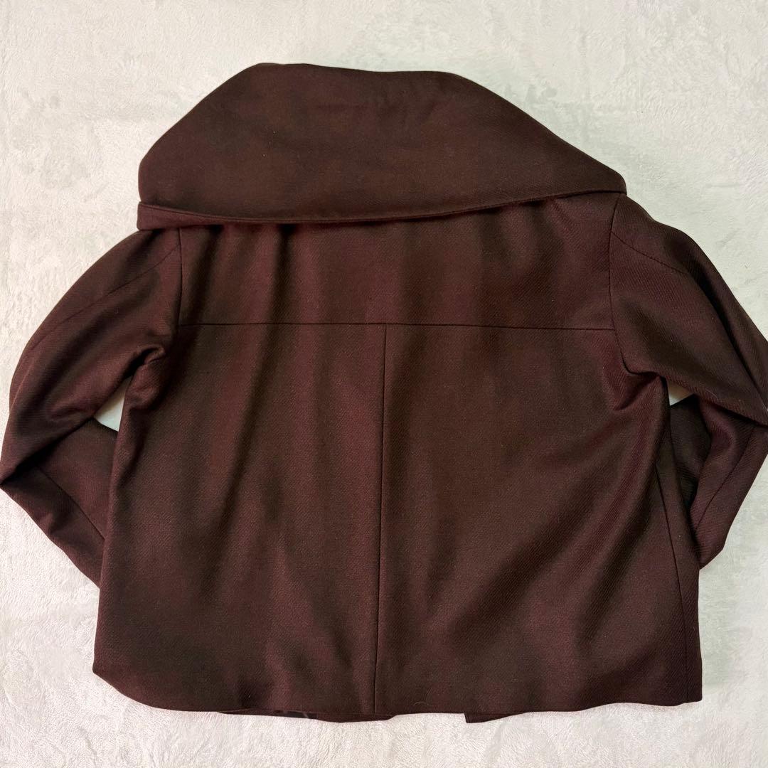 【新品】ZARAショートコート スカーフ ウール 2way レディース L完売品