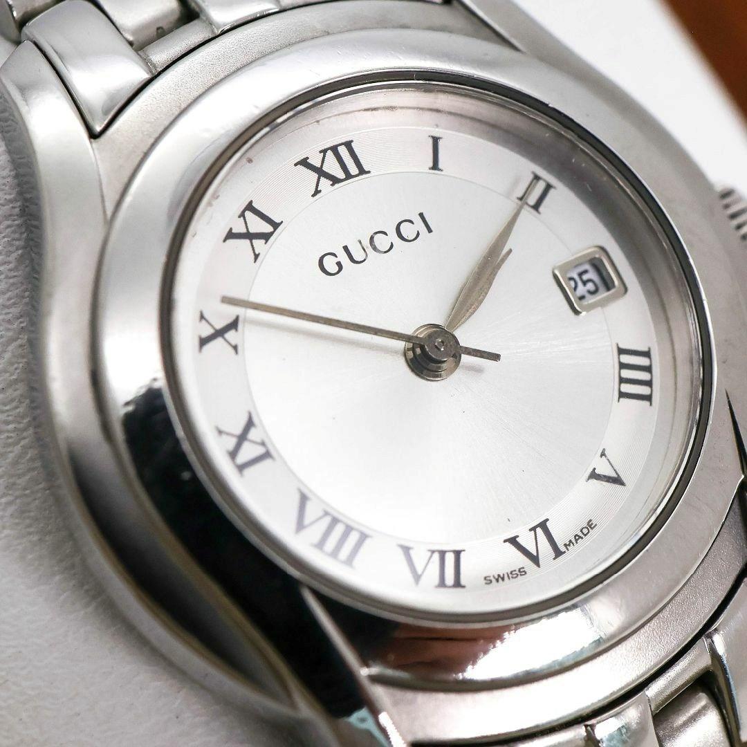 稼働 GUCCI 腕時計 5500L レディース Gクラス 新品電池 1423
