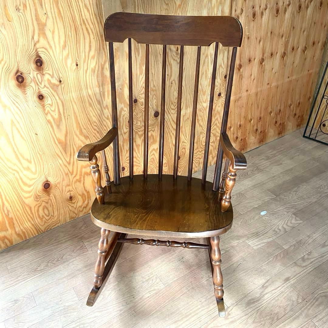 柏木工 ロッキングチェア 椅子 アンティーク 家具 かしわ