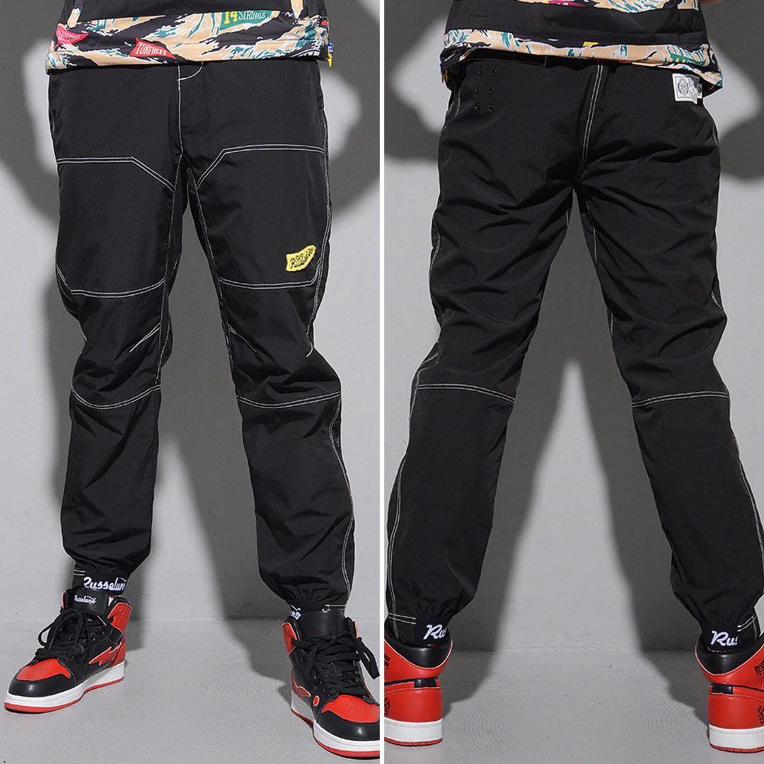 新品 ラッセルノ ゴルフ ウィンド ストップ ロング パンツ ブラック M 4