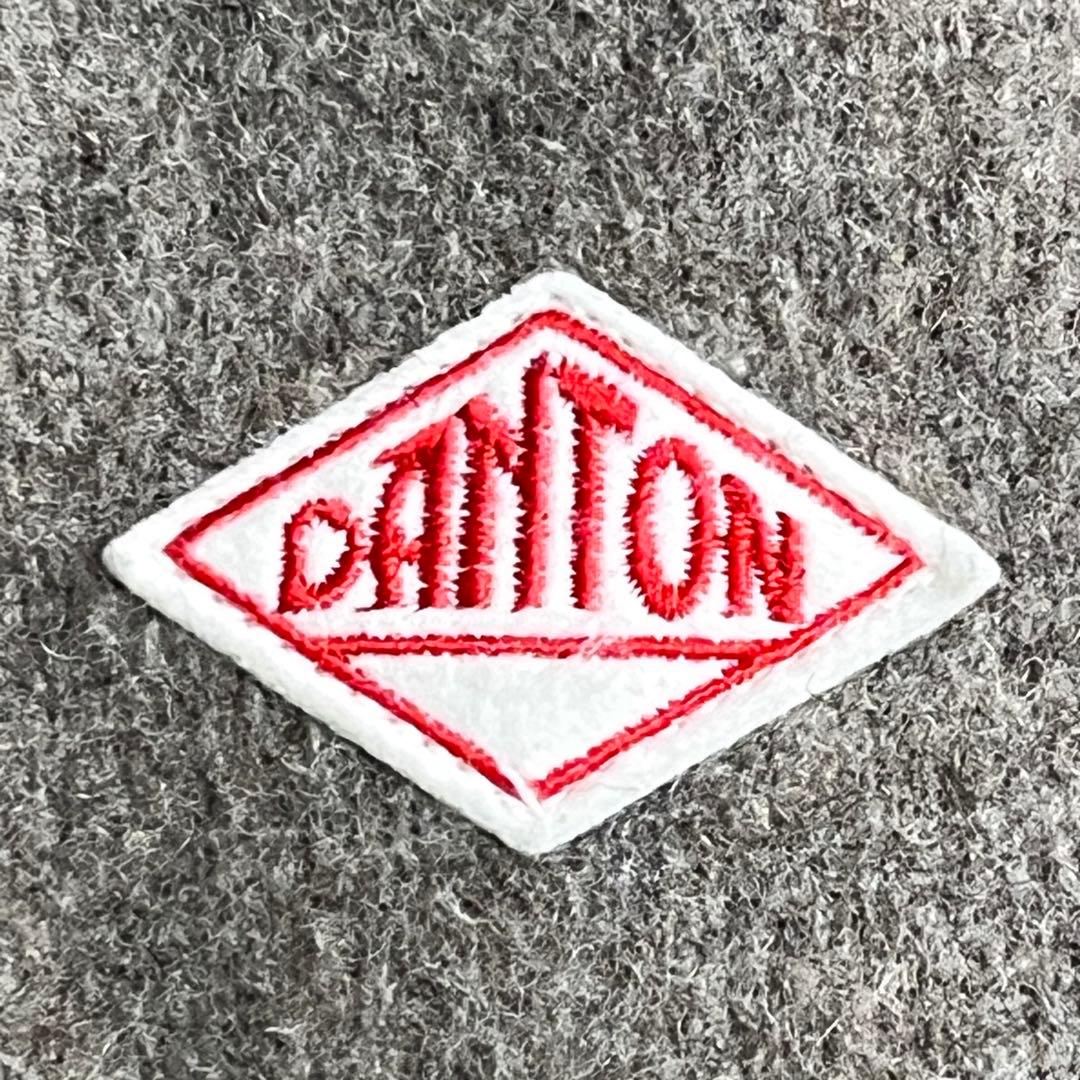 美品『ダントン』ウールモッサ メルトンジャケット 丸襟 くるみ釦 ベージュ 42