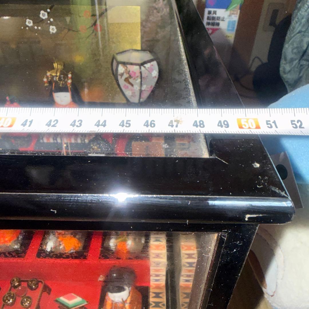 久月木目込5段飾り雛人形セット 伝統的デザイン ケース付き