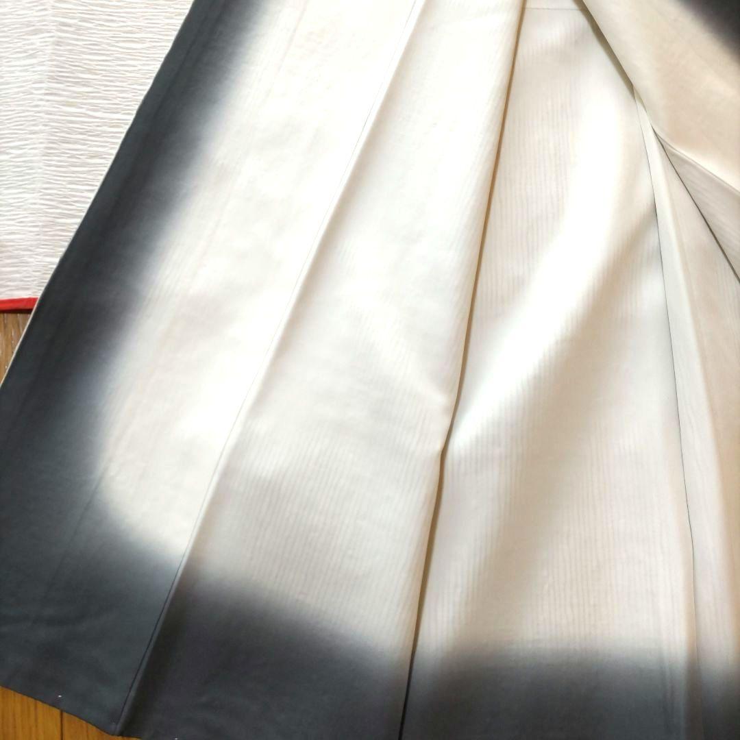 米沢新田正絹紬着物　よろけ縞紬着物　手引き真綿紬