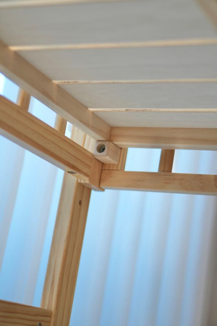 【美品】大和屋　ノモック　Wオープンハイタイプ　ベビーベッド　キャスター