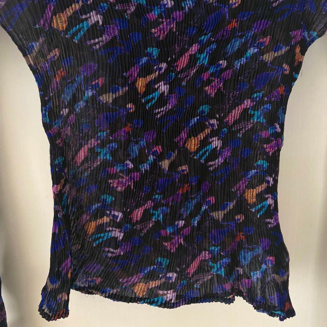 【激希少】ISSEY MIYAKE プリーツプリーズ　長袖　トップス　しわ加工