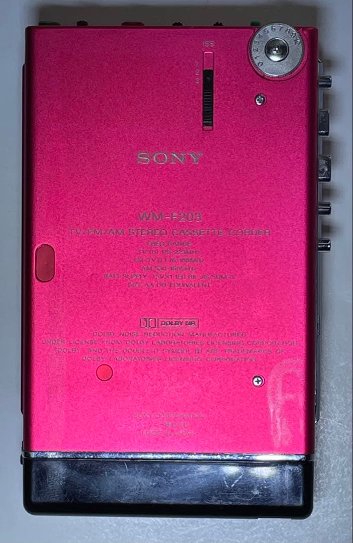 SONY WM-F203 カセットプレーヤー ピンク