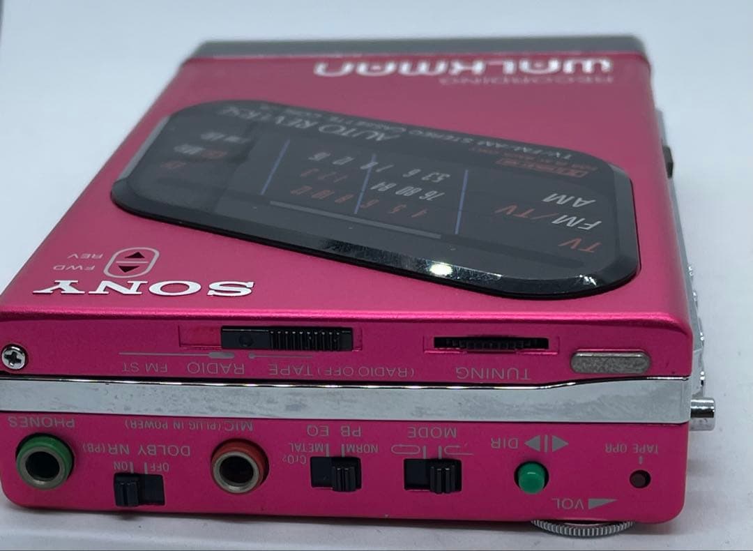 SONY WM-F203 カセットプレーヤー ピンク