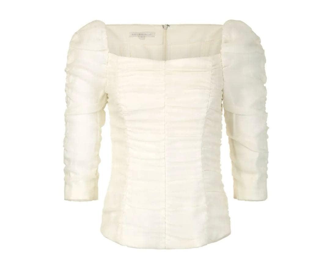 m*i様 bride and you BAU 新品　シャーリングブラウス