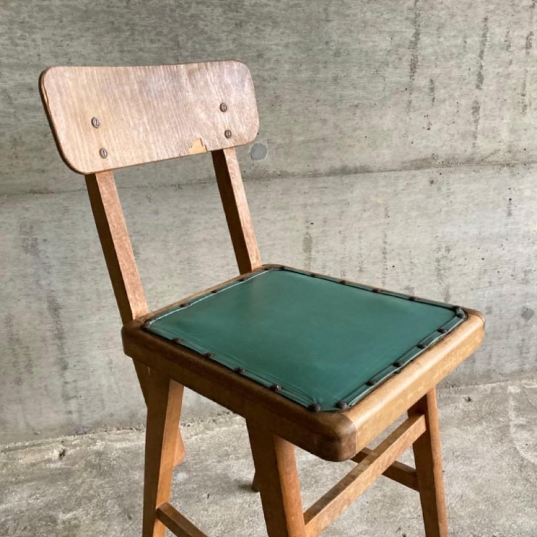 オールドマルニ チェア 椅子 背もたれ 木製 家具 レトロ ヴィンテージ