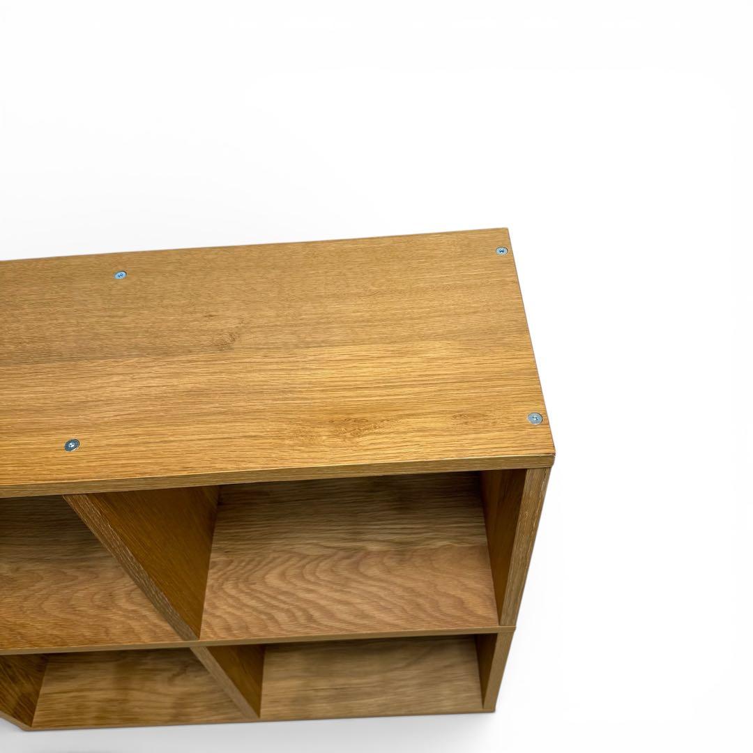 無印良品 MUJI スタッキングシェルフ 2段2列 オーク材 北欧 ナチュラル