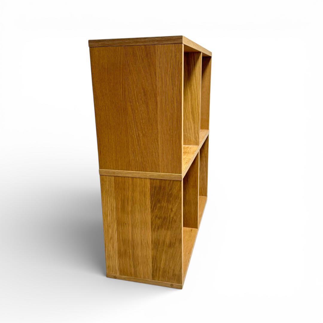 無印良品 MUJI スタッキングシェルフ 2段2列 オーク材 北欧 ナチュラル