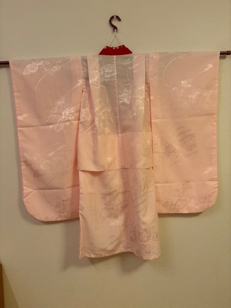 七五三　7歳　女の子　正絹　着物・長襦袢.帯