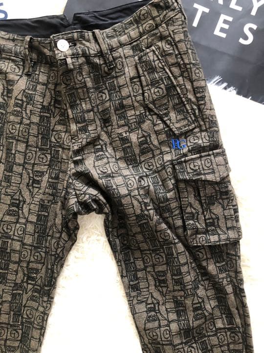 パーリーゲイツグレジャガード起毛仕上げメンズパンツサイズ5