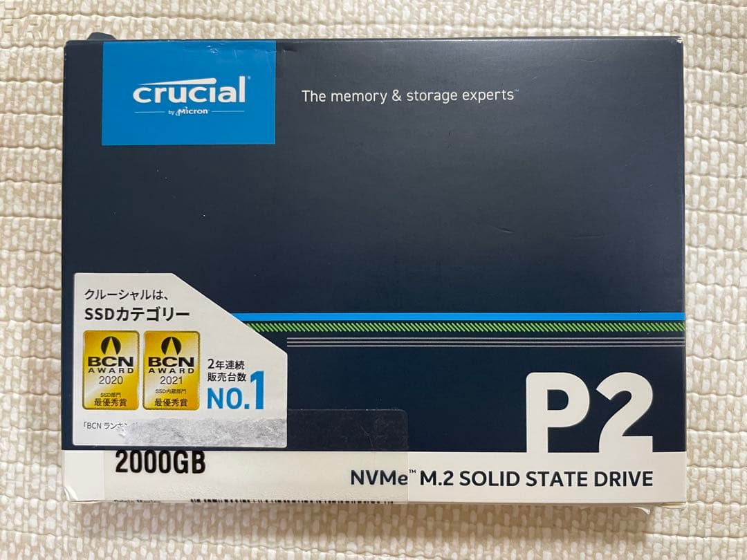 内蔵型SSD crucial P2 M.2 2280 2000GB SSD