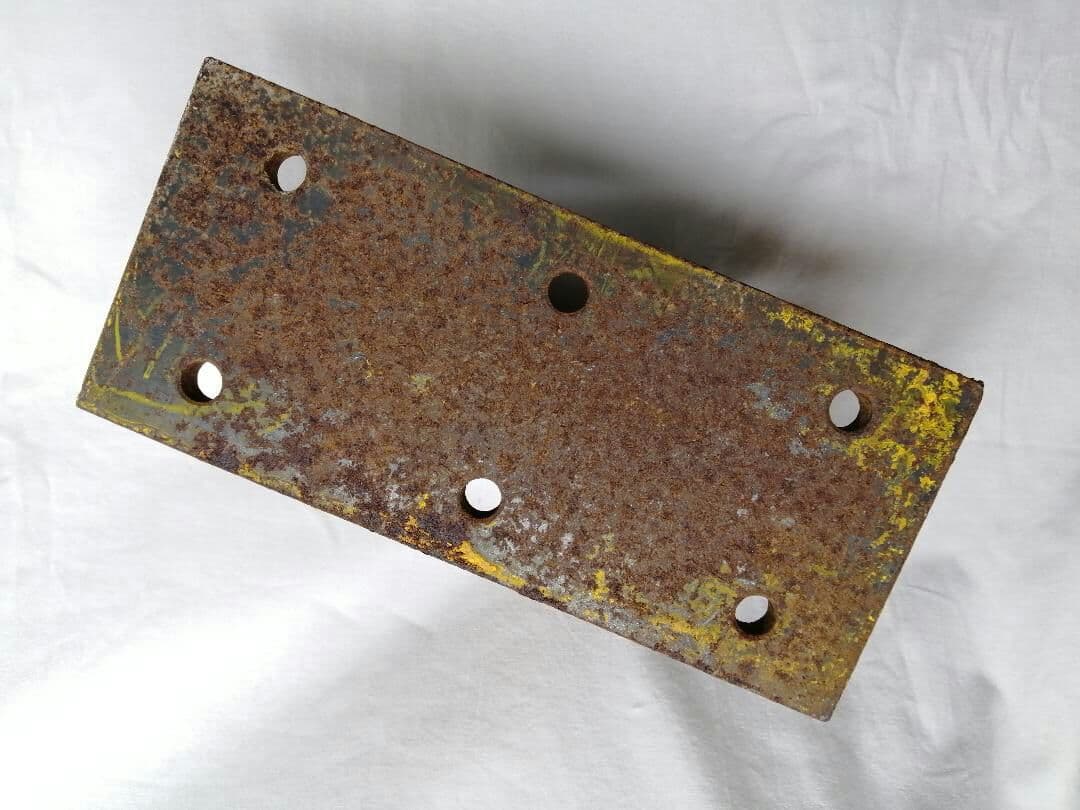 鉄骨の切れ端 アンティーク レトロ インテリア おもり 鉄屑`