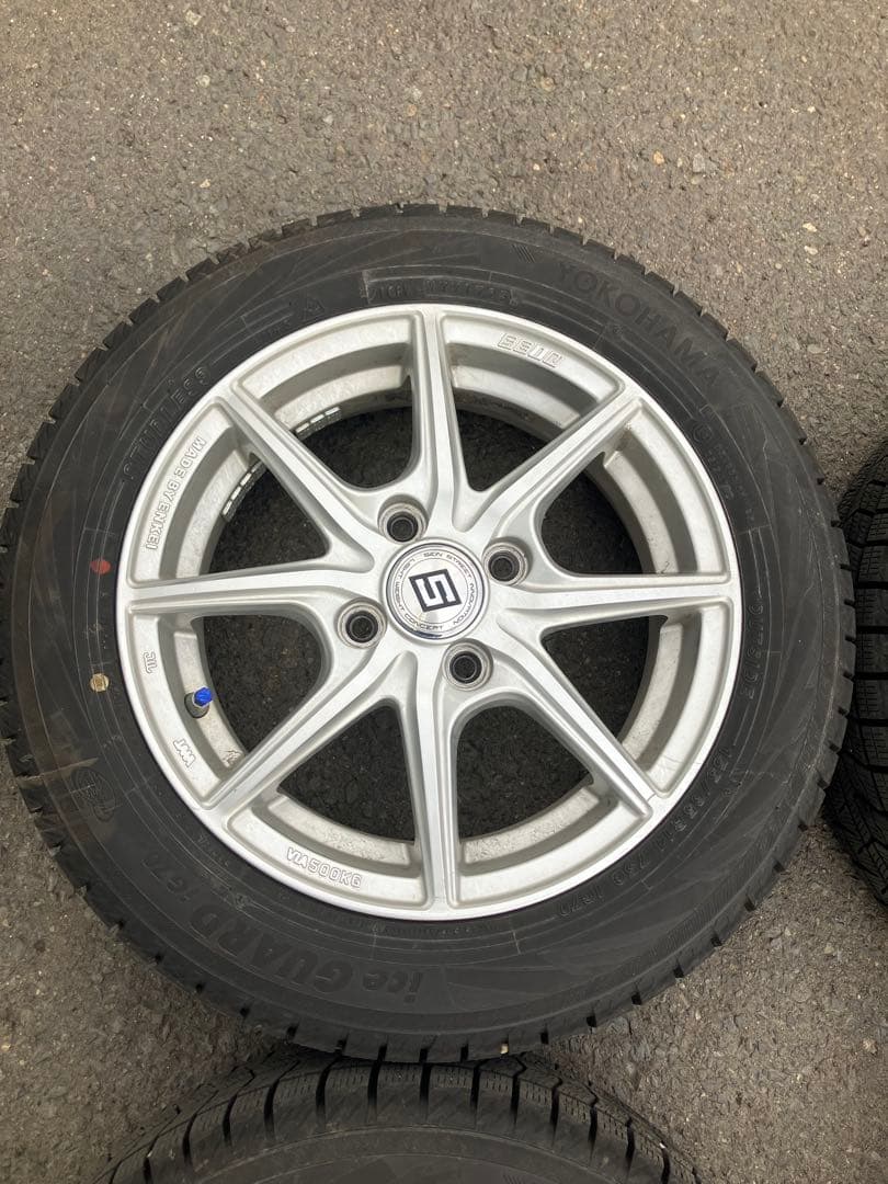 14インチ 冬タイヤアルミセット ヨコハマタイヤ155/65R14軽自動車送料込