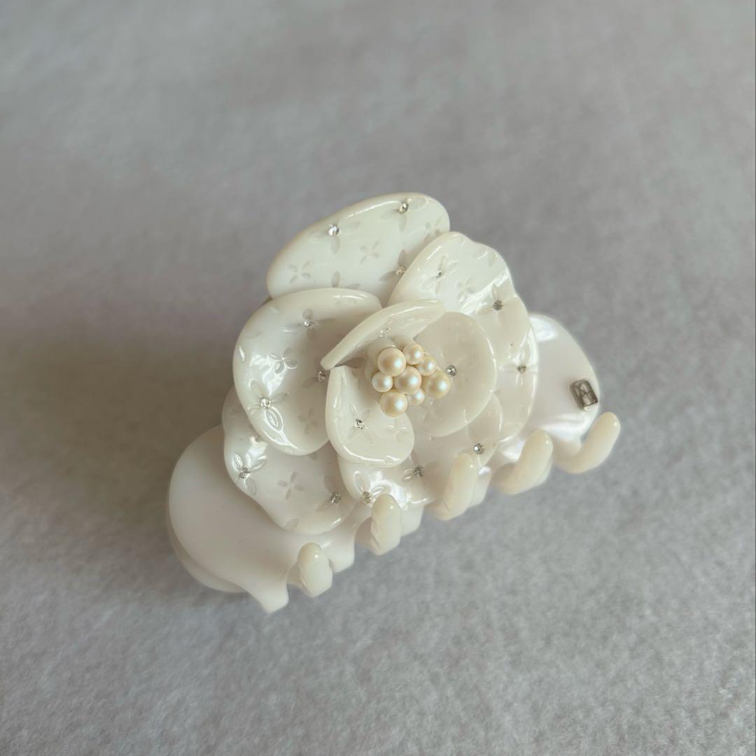 【美品】ALEXANDRE DE PARIS LISERAI S クリップ 白