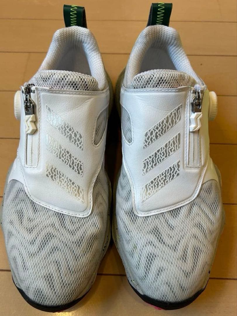 16日まで‼︎adidasゴルフシューズWコードカオス24.5美品ホワイトグリーン