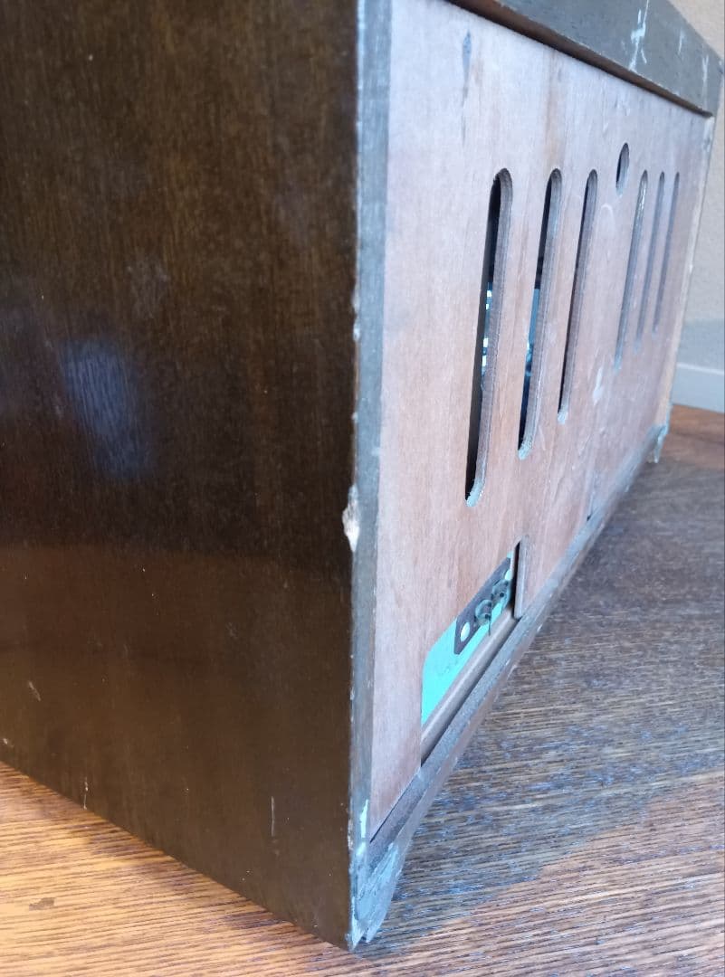 ジャンク品　National Super-Het ラジオ　ヴィンテージ　真空管